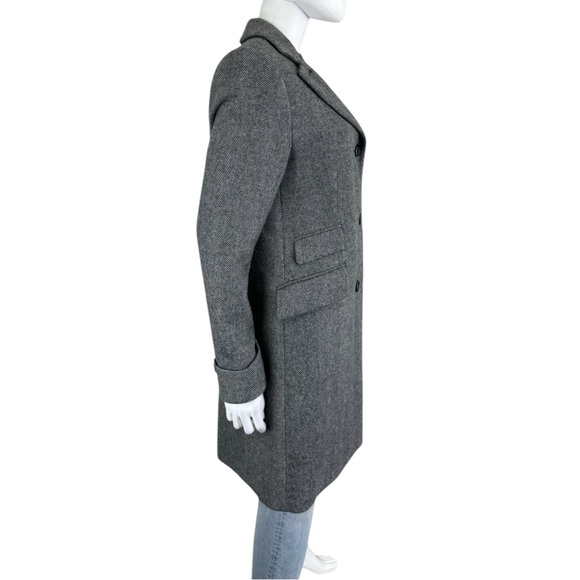 Lauren Ralph Lauren Gray Herringbone Coat - Picture 2 of 8